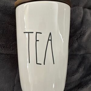 Rae Dunn White Tea Canister